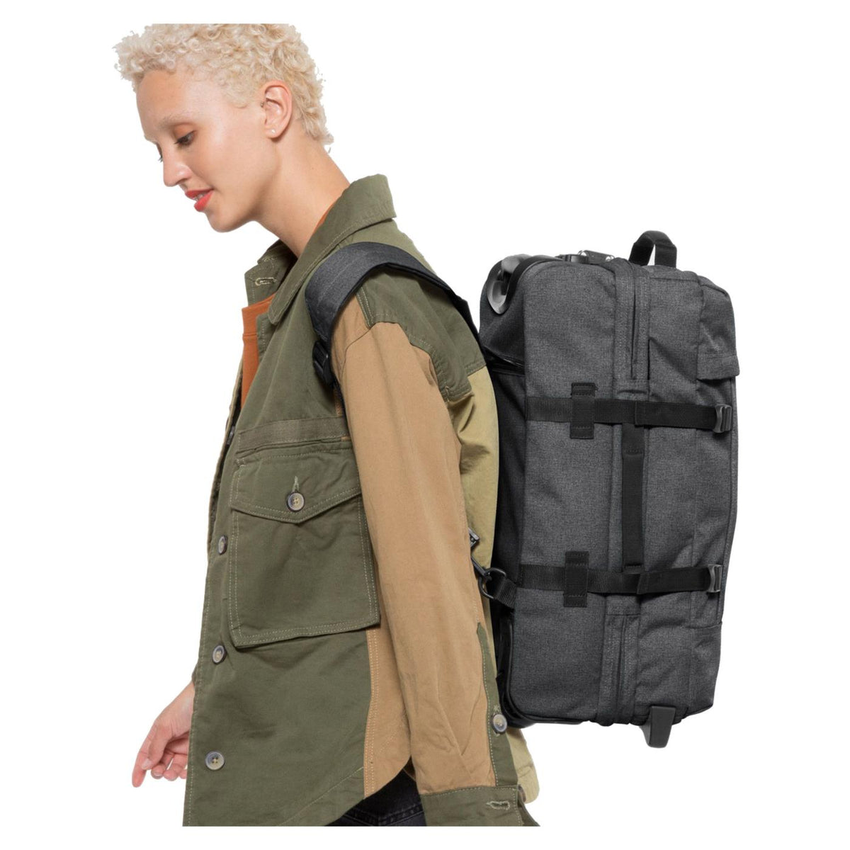 EASTPAK STRAPVERZ S BLACK DENIM