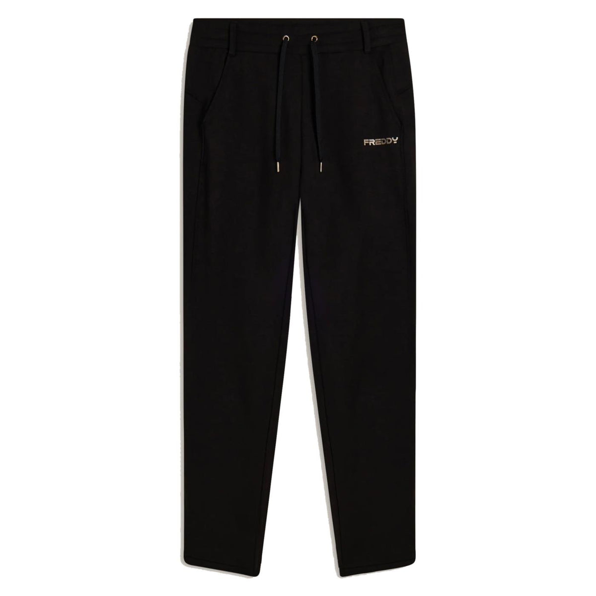 FREDDY SLIM STRETCH FLEECE PANT - Nero - immagine principale