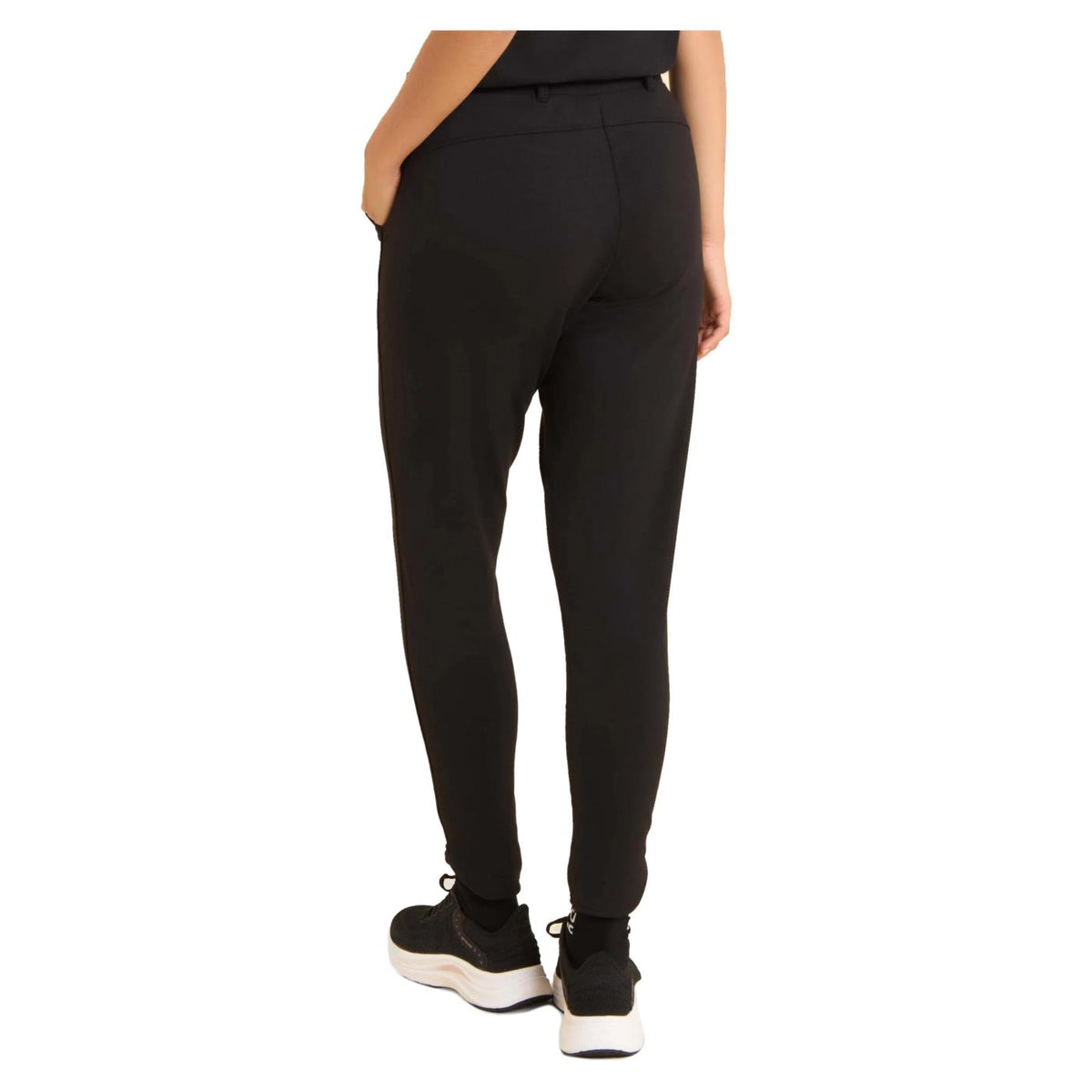 FREDDY SLIM STRETCH FLEECE PANT - Nero - vista 4