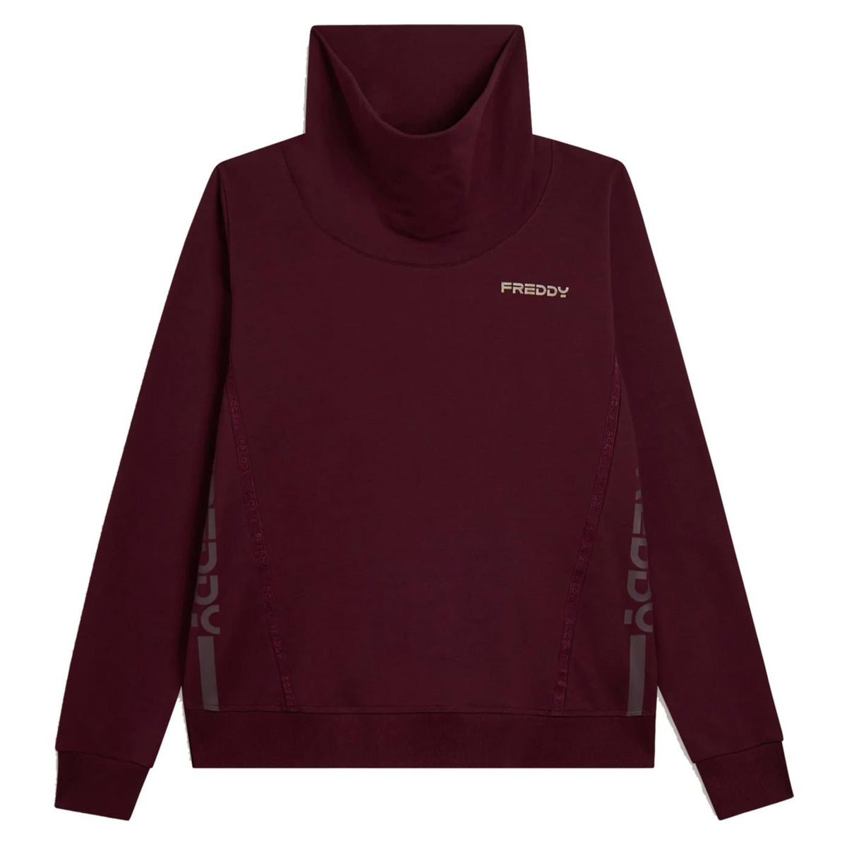 FREDDY FELPA HIGH NECK STRETCH - Bordeaux - immagine principale