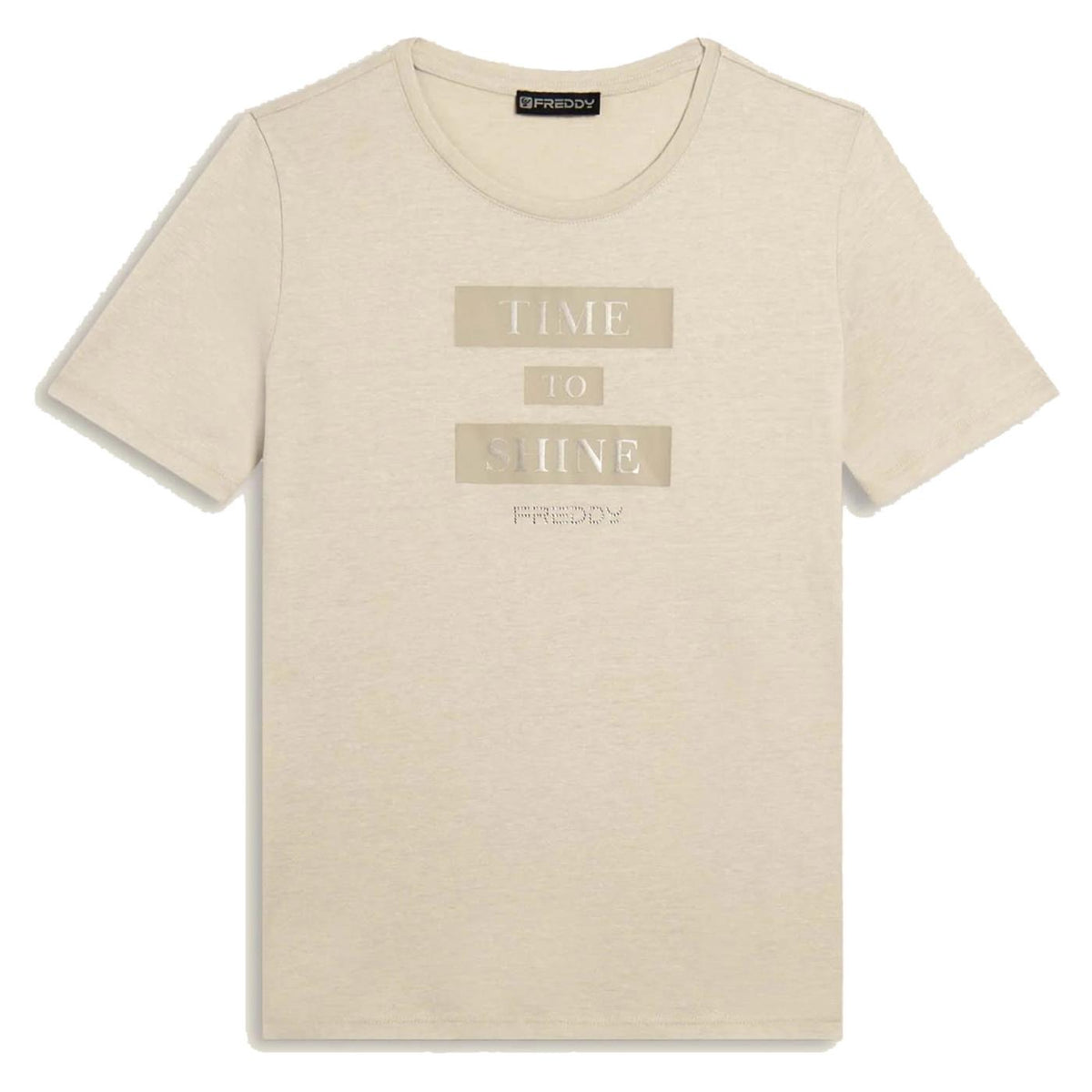 FREDDY T-SHIRT MC LIGHT JERSEY - Beige - immagine principale