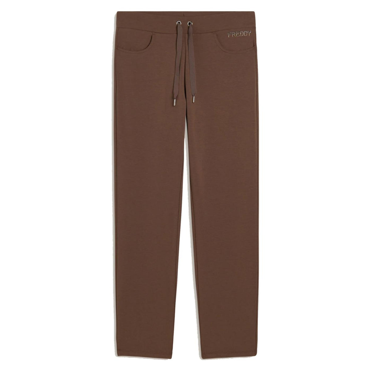 FREDDY COLLEGE LUXE PANT - Marrone scuro - immagine principale