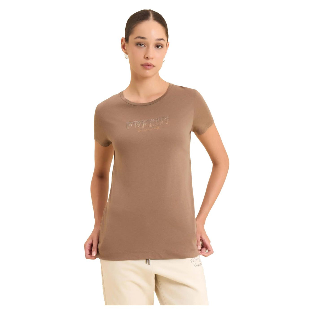 FREDDY TEE MODAL MC COLLEGE LUXE - Marrone chiaro - vista 3