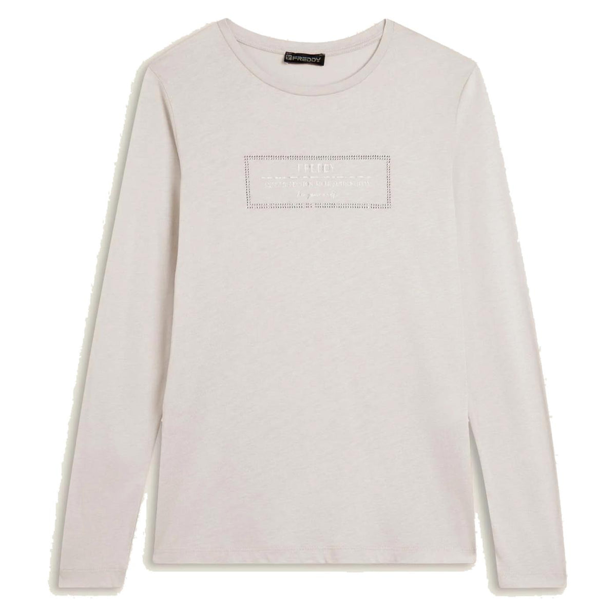 FREDDY TEE MODAL ML COLLEGE LUXE - Grigio chiaro - immagine principale