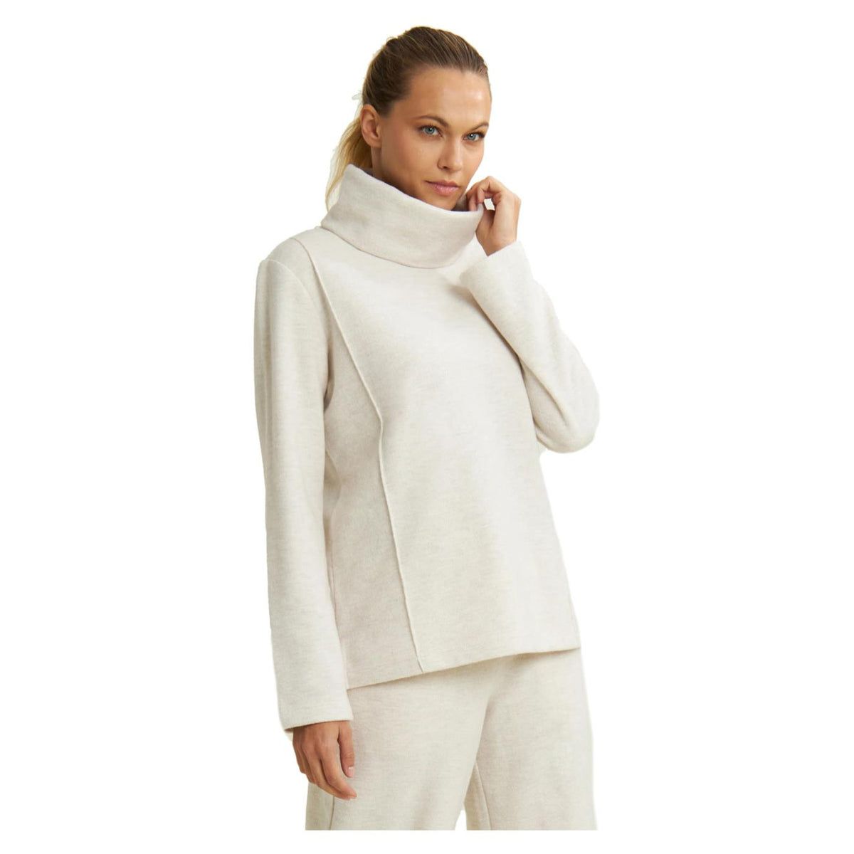 FREDDY FELPA HIGH NECK SLOUNGE - Beige - vista 3