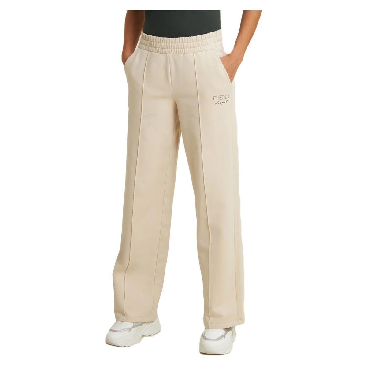 FREDDY TRAINING WIDE LEG PANT - Beige - vista 3