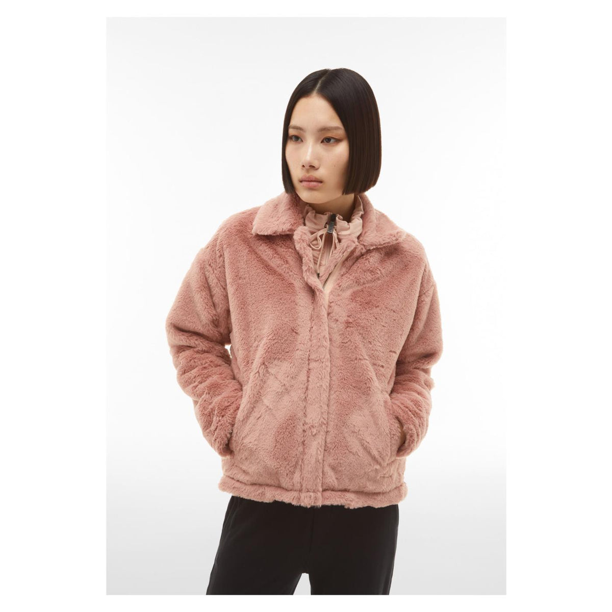 FREDDY FUR JACKET WOMAN - Rosa - vista 3