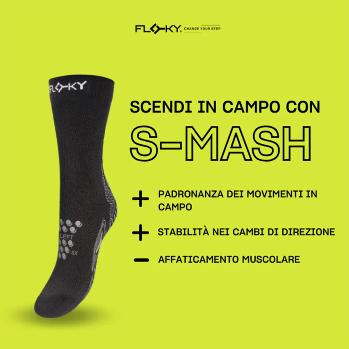 FLOKY SOCKS S-MASH WHITE