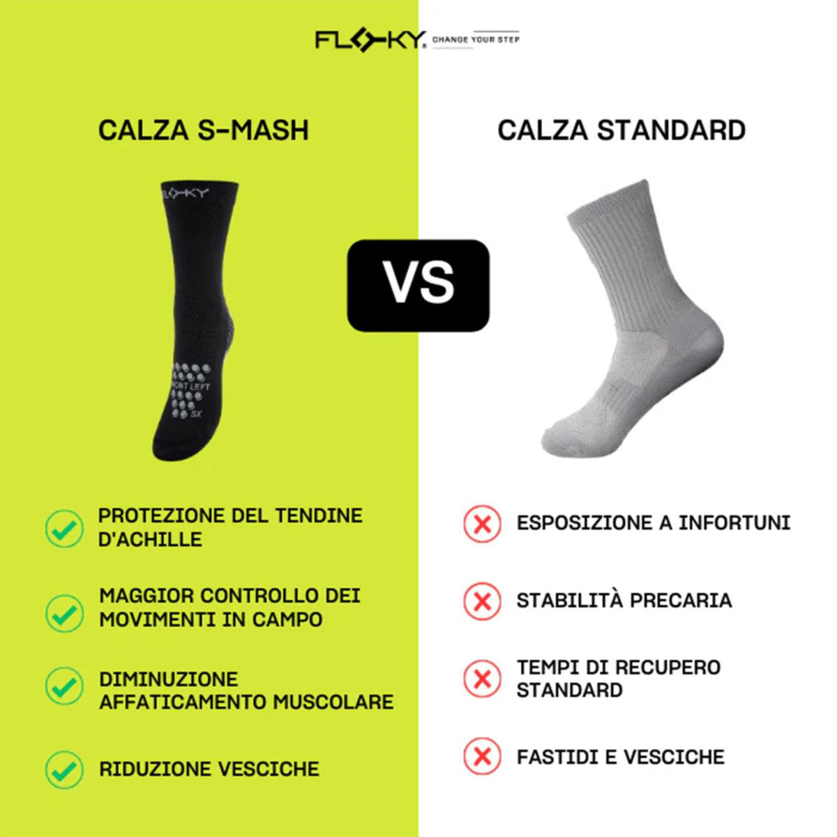 FLOKY SOCKS S-MASH WHITE