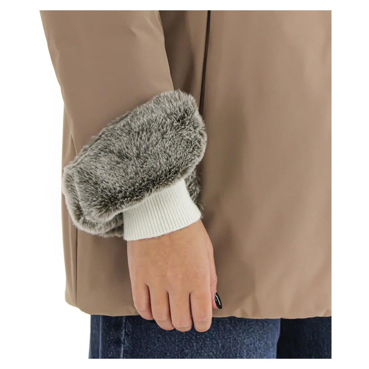 SUNS MARMOLADA FUR WOMAN JKT - Marrone chiaro - vista 5