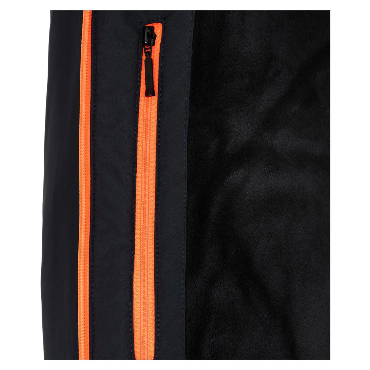 SUNS AURELIO LONG VELOUR JKT - Blu - vista 4