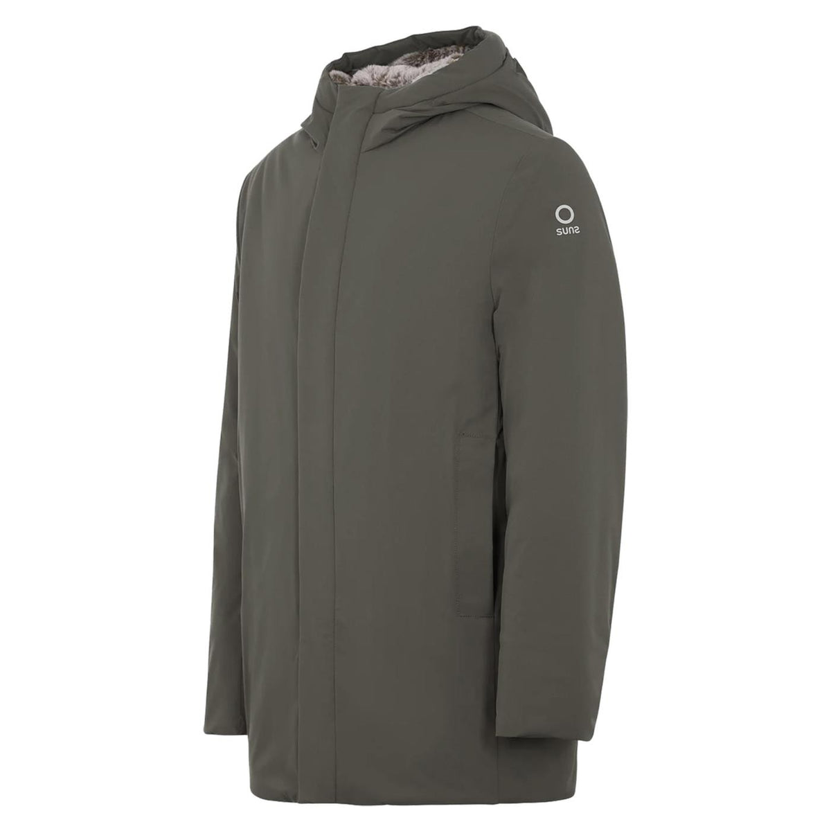 SUNS GRANSASSO FUR JACKET - Grigio scuro - vista 3