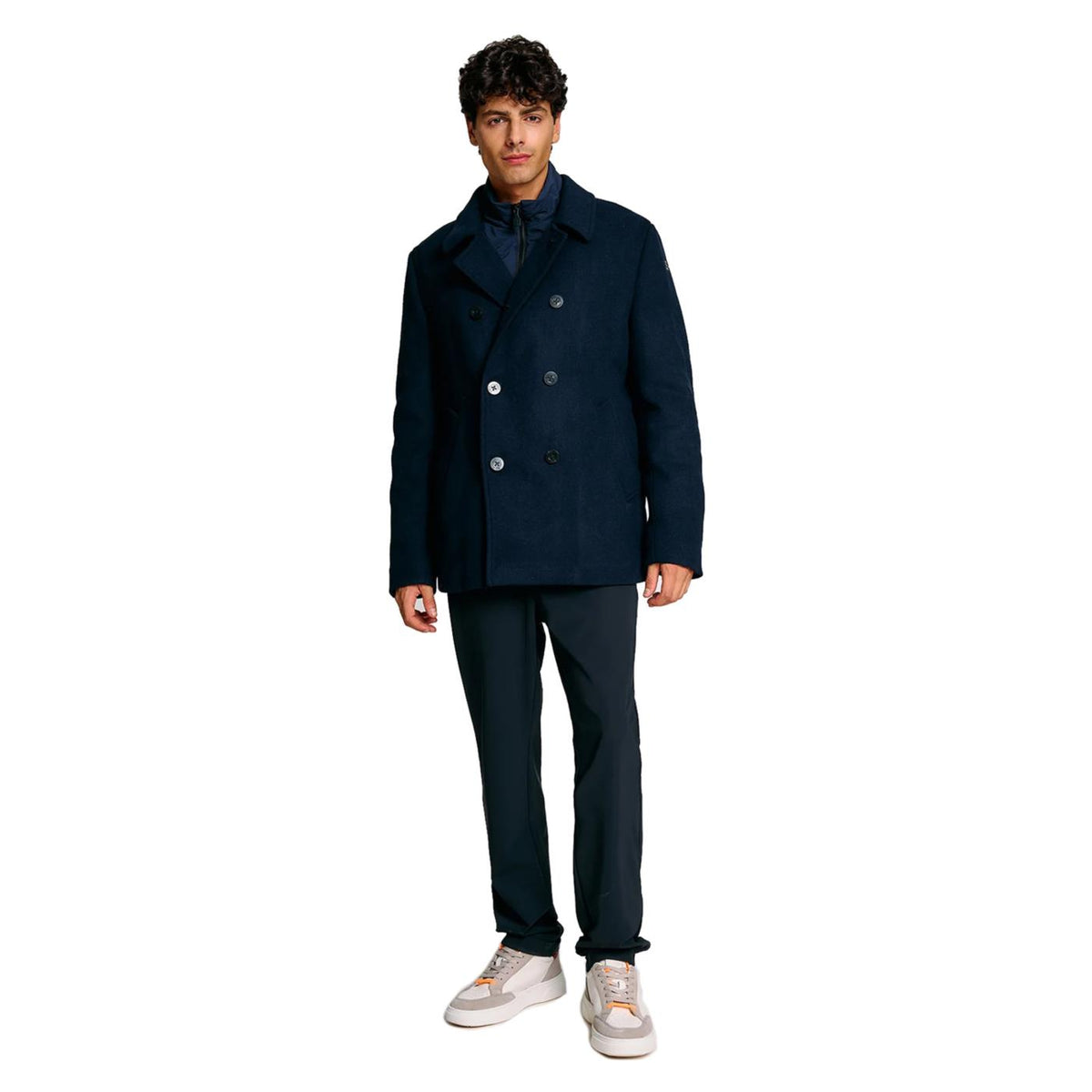 SUNS COAT WOOL JACKET - Blu - vista 2