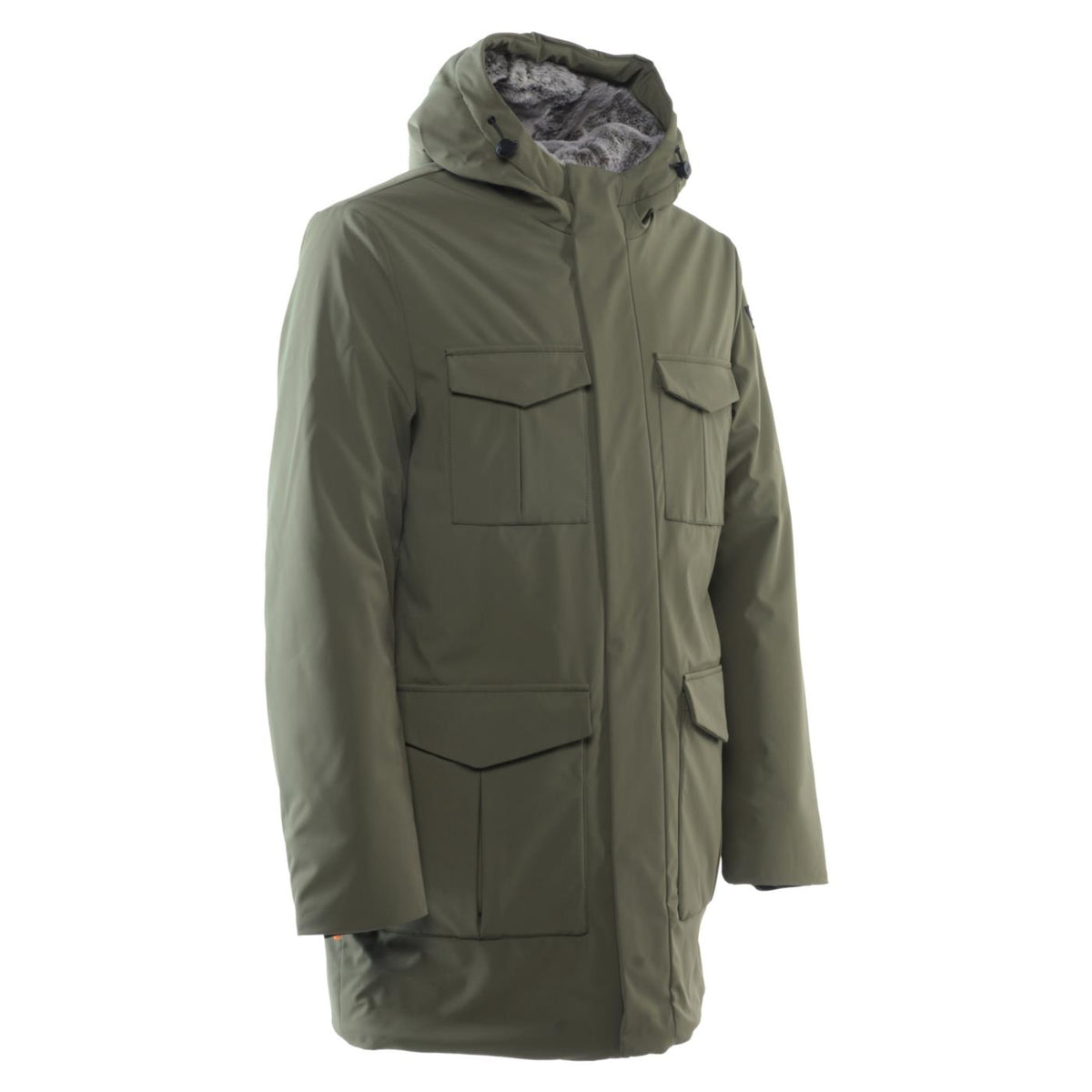 SUNS SANTIAGO FUR JACKET - Verde militare - vista 5