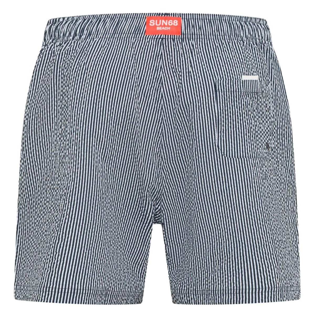 SUN68 SWIM PANT SEERSUCKER - C1-blu - vista 2