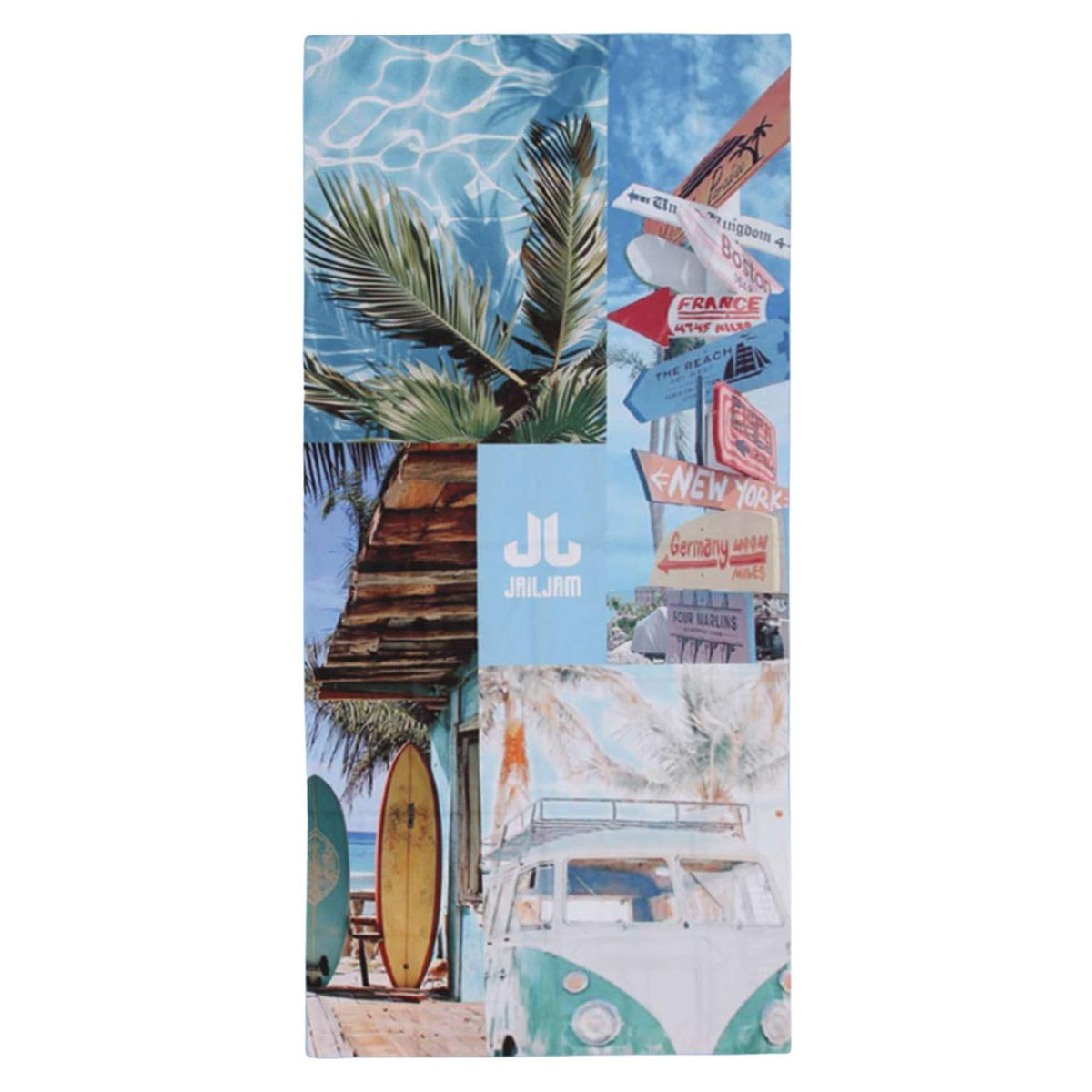 JAIL JAM MIAMI TOWEL 80X170 CM - Azzurro - immagine principale