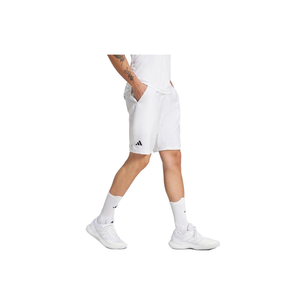 ADIDAS CLUB 3STRIPES SHORT - C1-bianco - vista 2