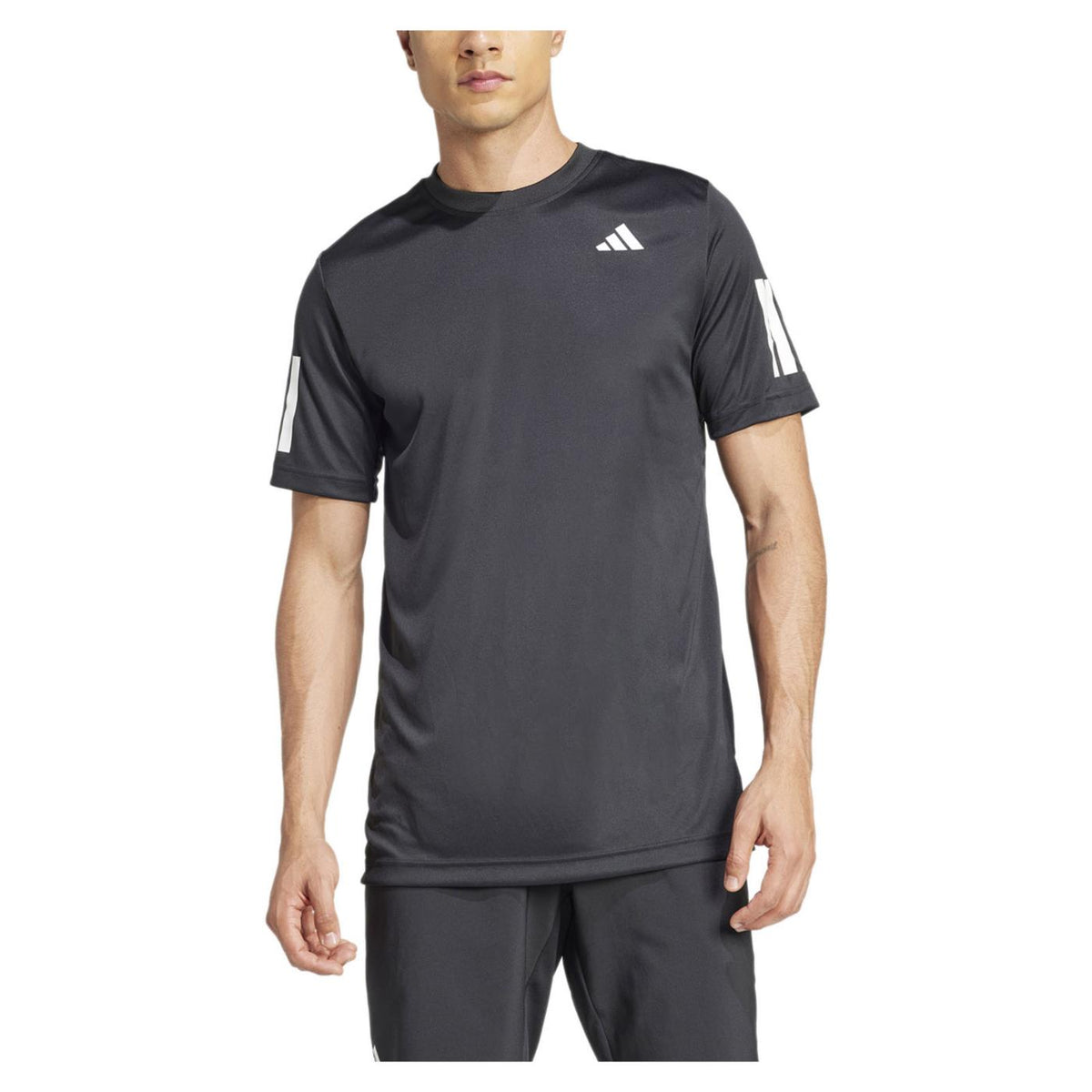 ADIDAS CLUB 3STRIPES TEE BLACK - immagine principale