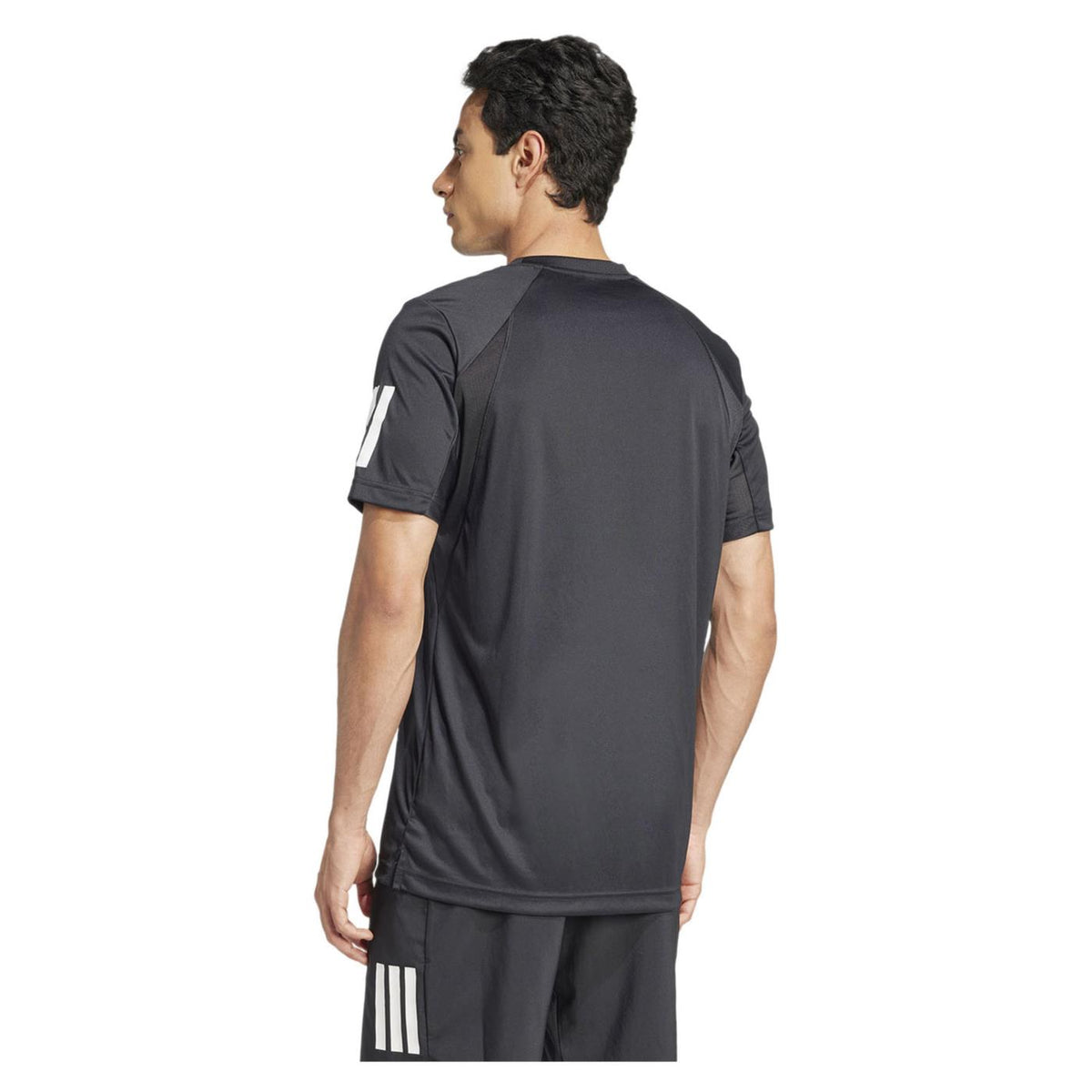 ADIDAS CLUB 3STRIPES TEE BLACK - vista 2