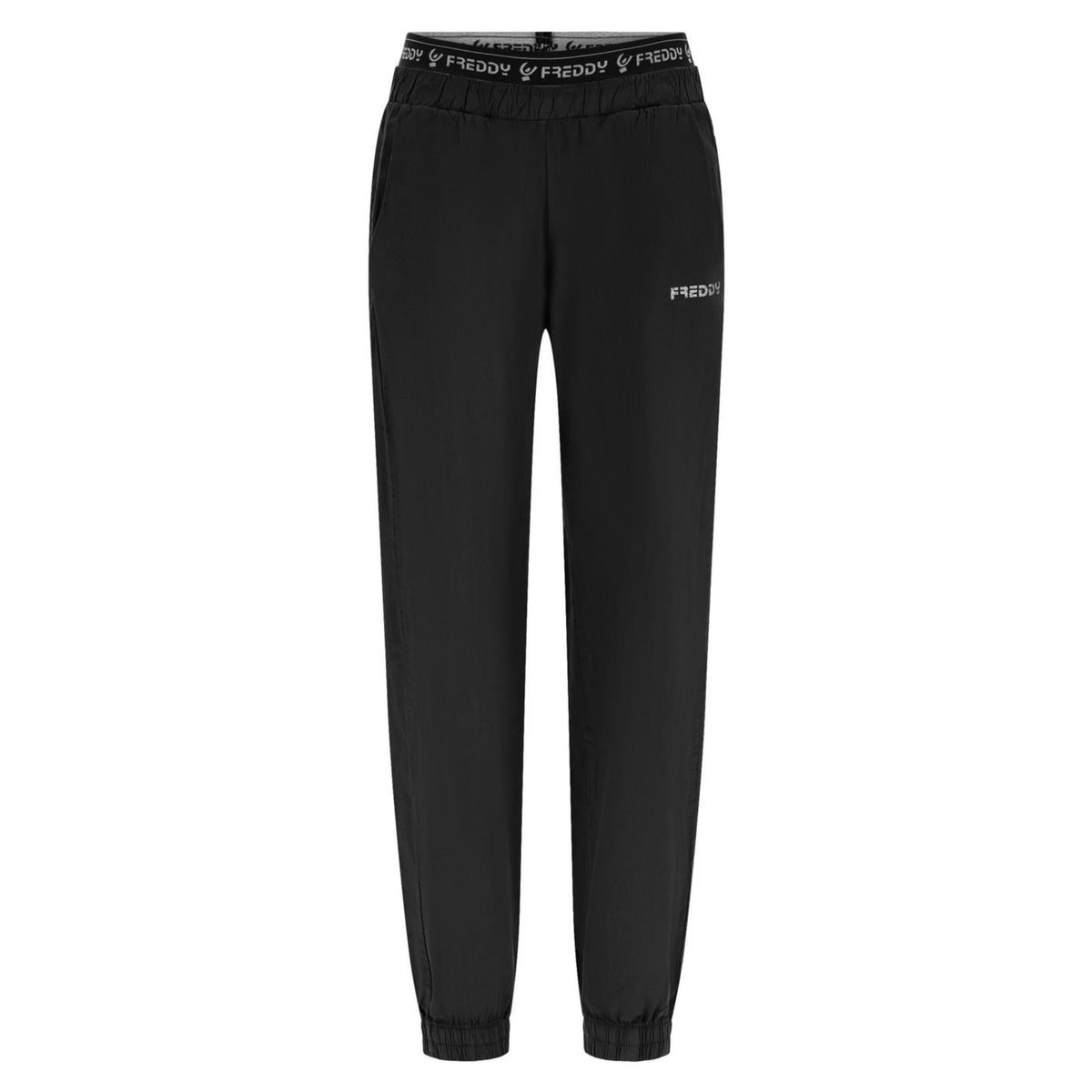 FREDDY SLOUNGE PANT POPELINE STR - Nero - immagine principale