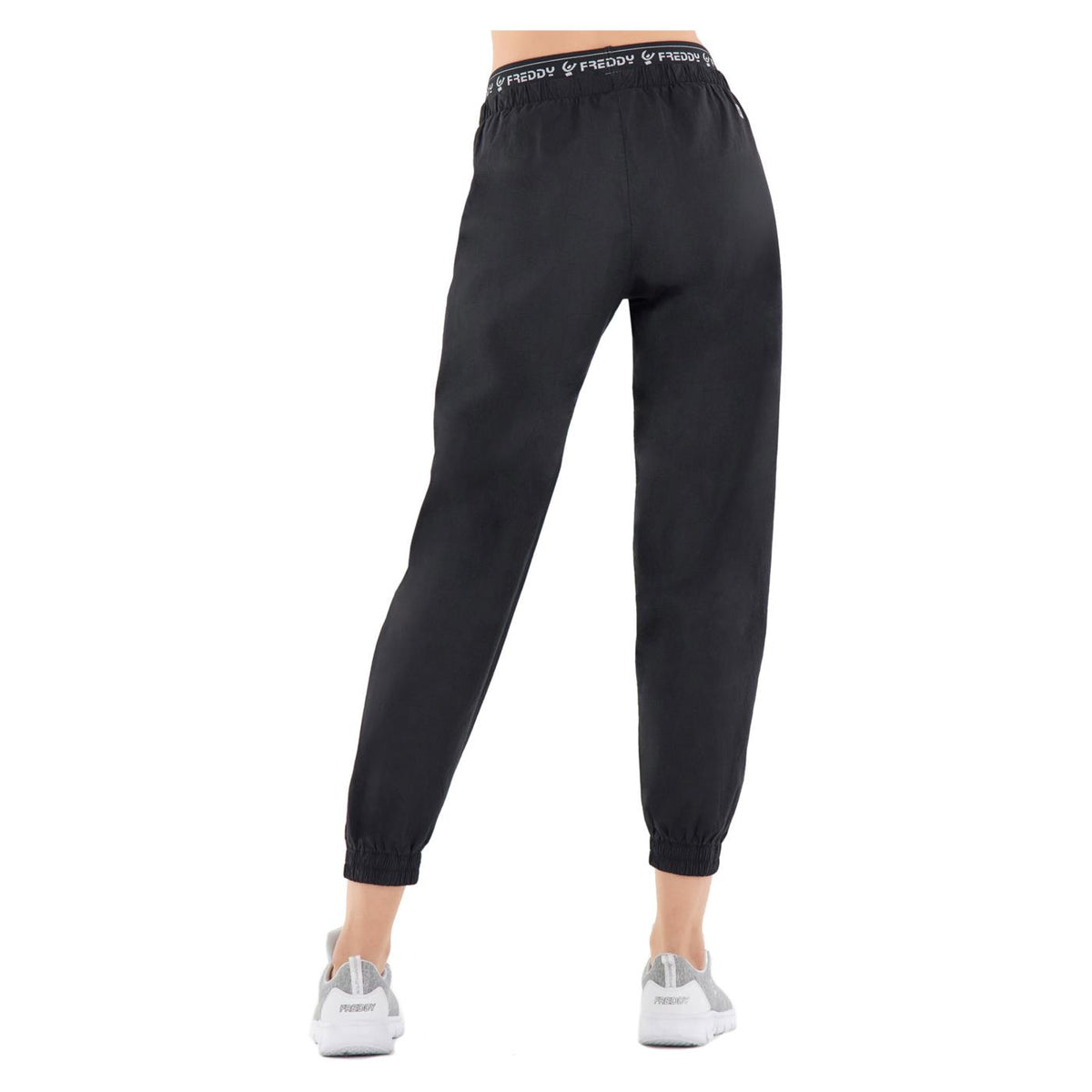 FREDDY SLOUNGE PANT POPELINE STR - Nero - vista 4