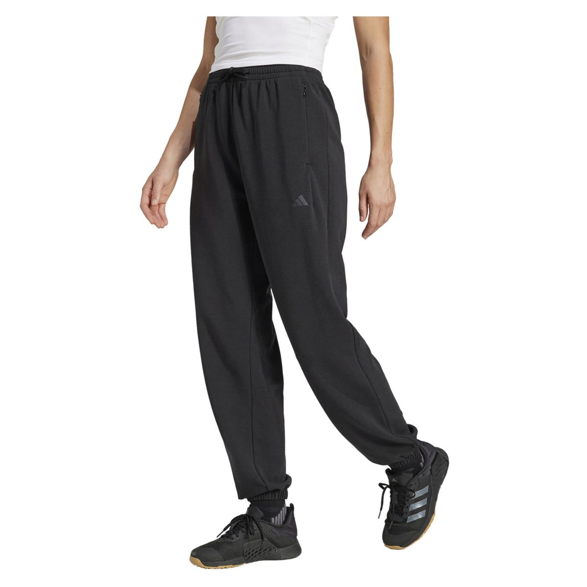 ADIDAS D4T KNIT WOMAN PANT BLACK - C1-nero - immagine principale