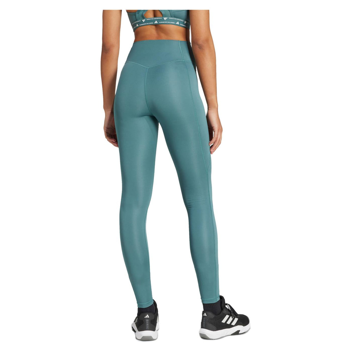 ADIDAS OPTIME ESS LEGGINGS - Turchese - vista 3