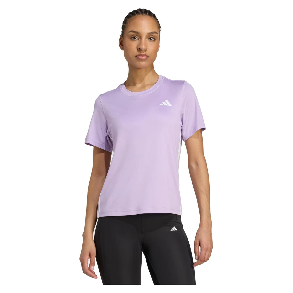 ADIDAS WE 3S CREW W TEE - Lilla - vista 2