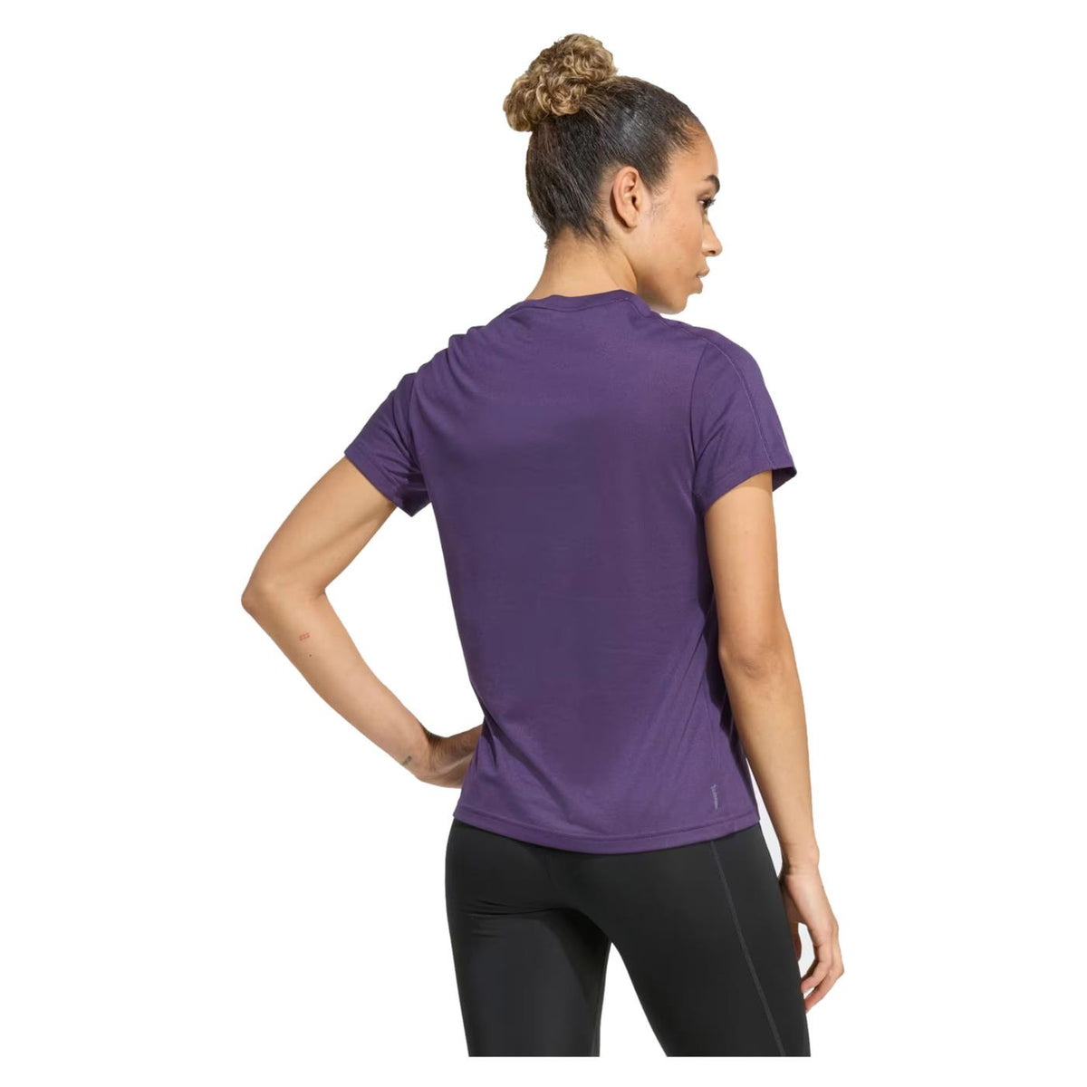 ADIDAS TR-ES CREW W TEE - Viola - vista 3