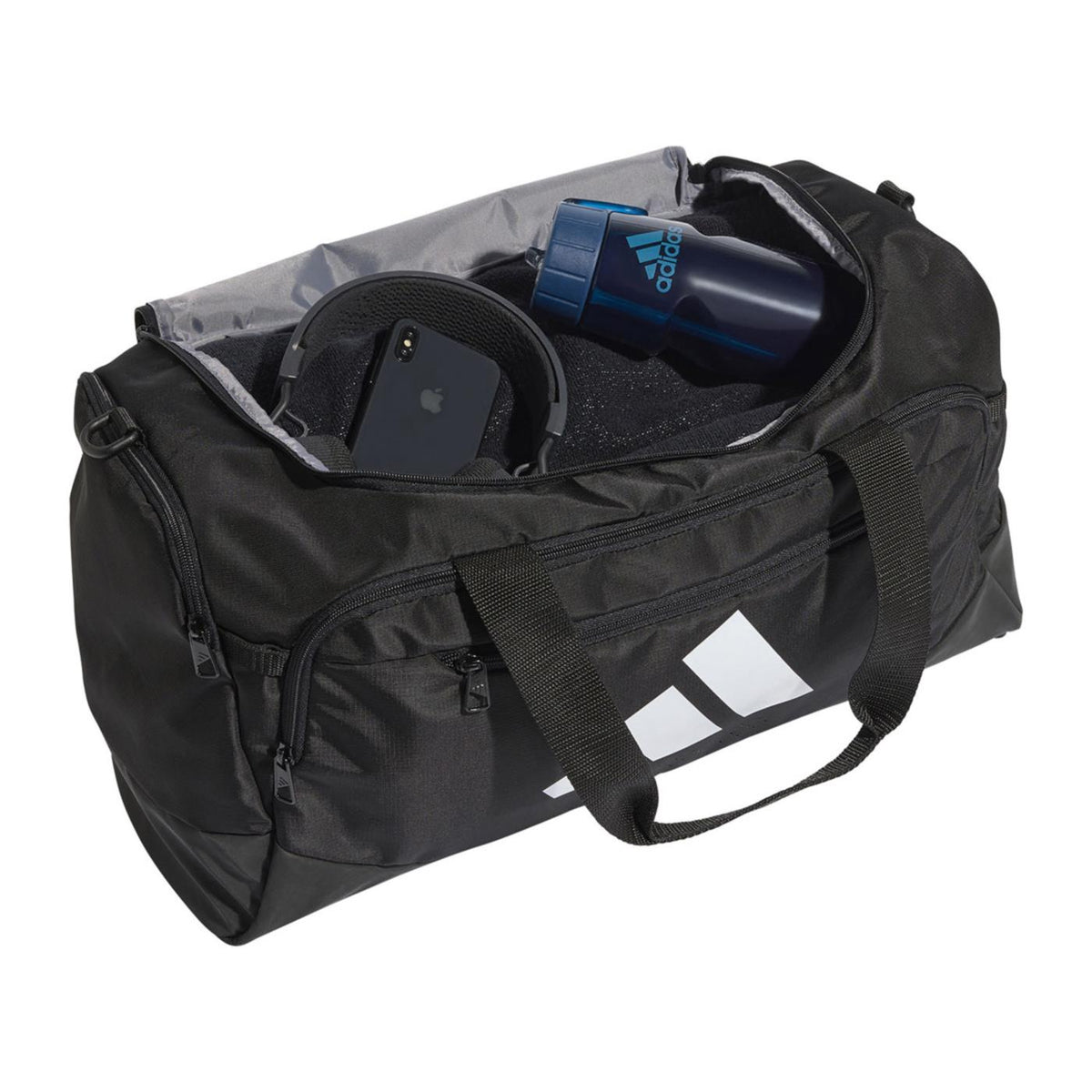 ADIDAS TRAINING DUFFEL SMALL - Nero - vista 3