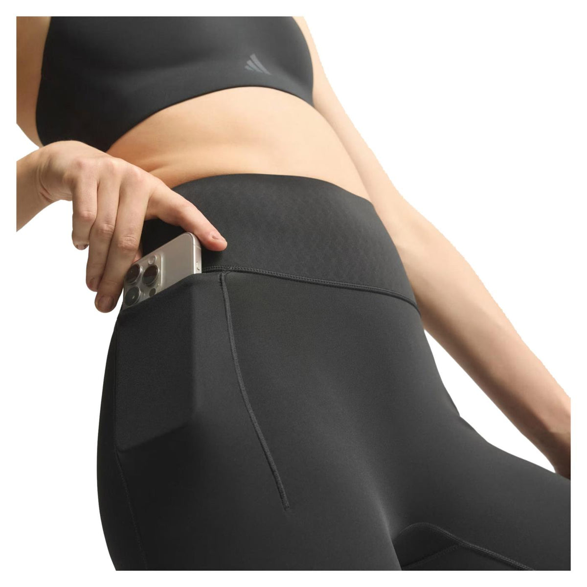 ADIDAS OPTIME POWER 7/8 LEGGINGS - Nero - vista 3