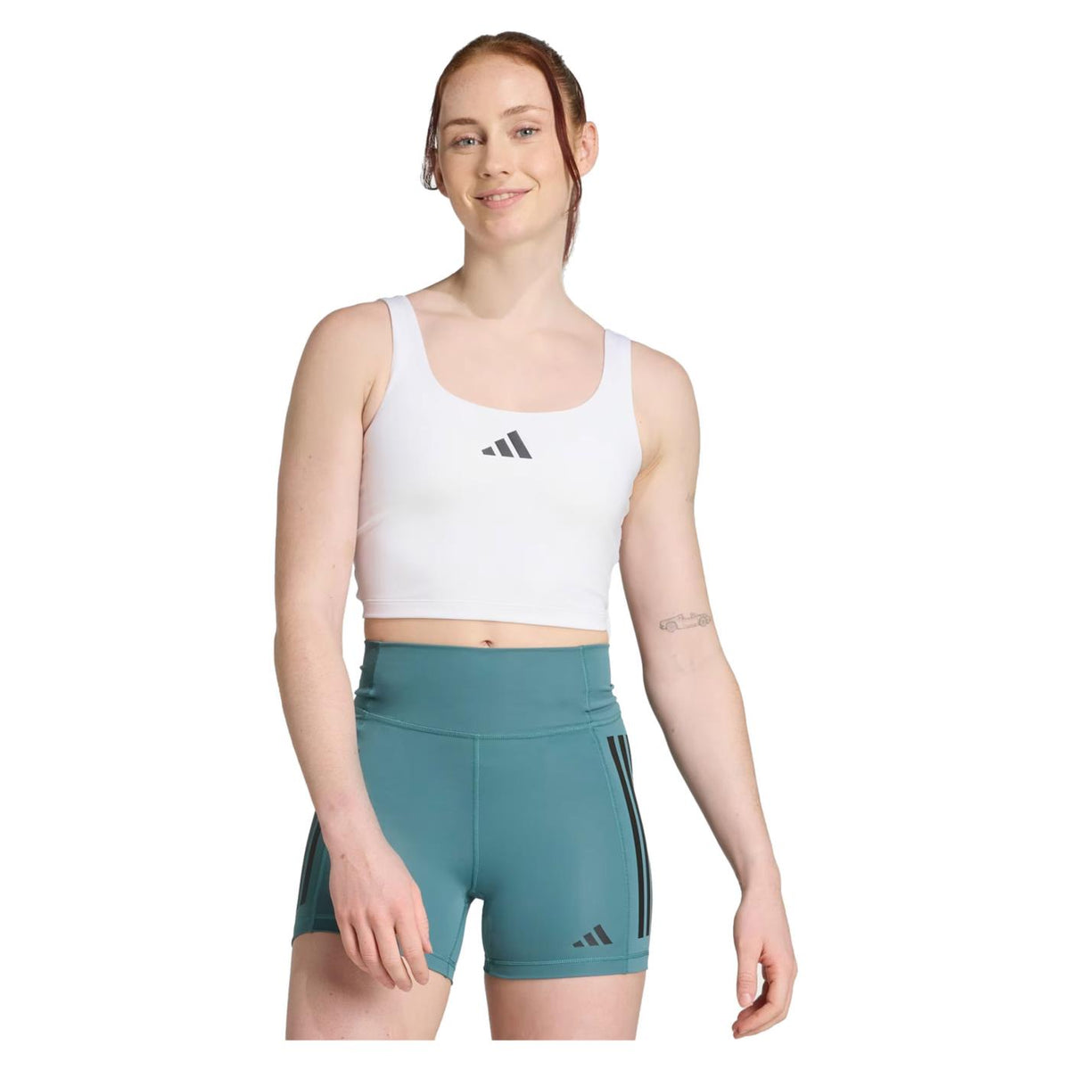 ADIDAS OPTIME BRA TANK WHITE - C1-bianco - vista 2