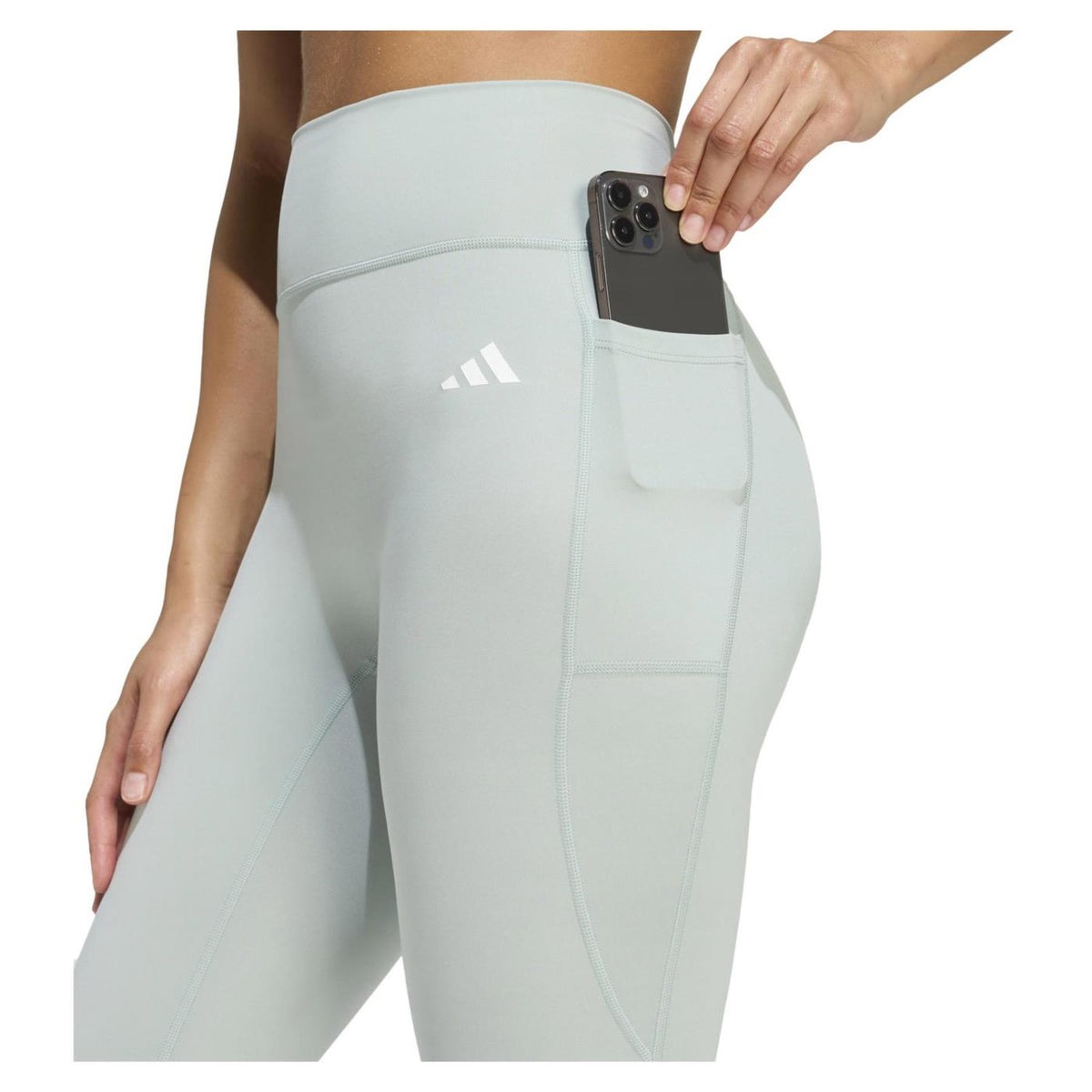 ADIDAS OPTIME POWER ESS 7/8 PANT - Verde - vista 3