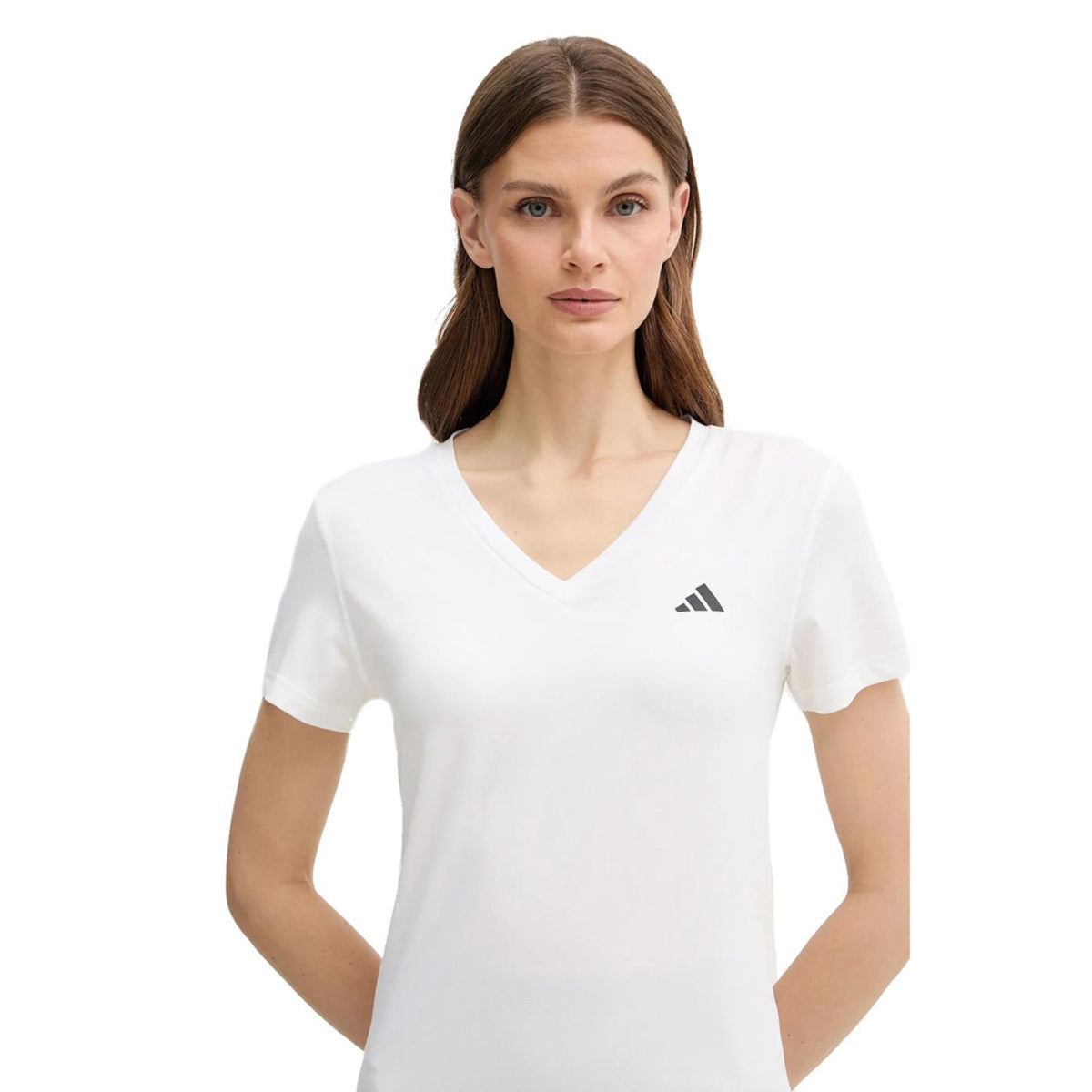 ADIDAS WORKOUT V NECK WOMAN TEE