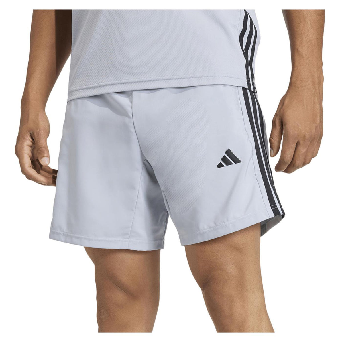 ADIDAS WORKOUT WOVEN 3S SHORT - Grigio chiaro - immagine principale