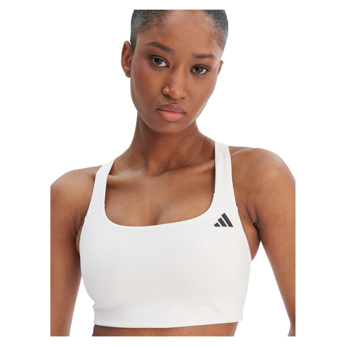 ADIDAS OPTIME MEDIUM SUPPORT BRA - Bianco - vista 3