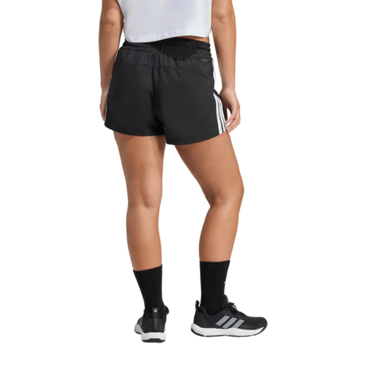 ADIDAS PACER HIGH WOMAN SHORTS - Nero - vista 2