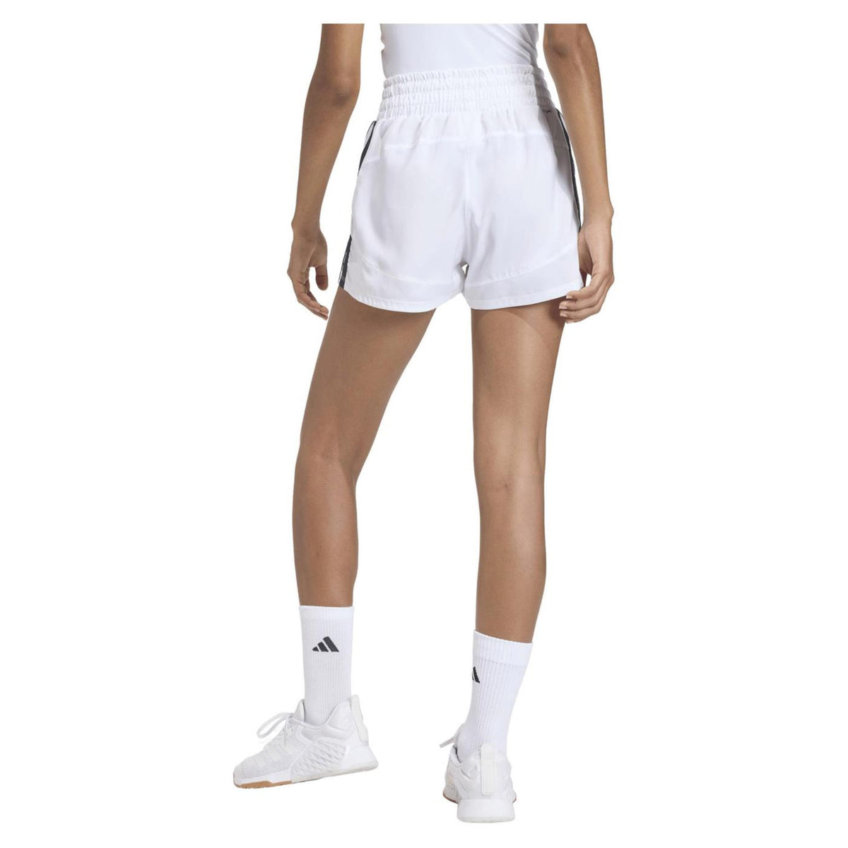 ADIDAS PACER HIGH WOMAN SHORTS - Bianco - vista 2