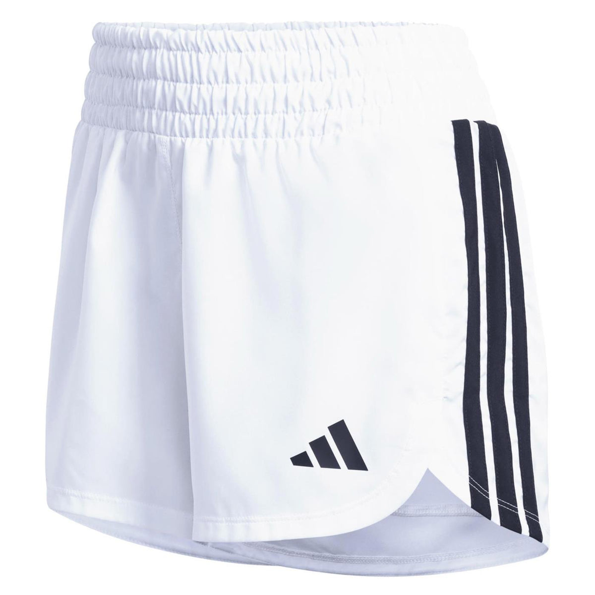ADIDAS PACER HIGH WOMAN SHORTS - Bianco - vista 3