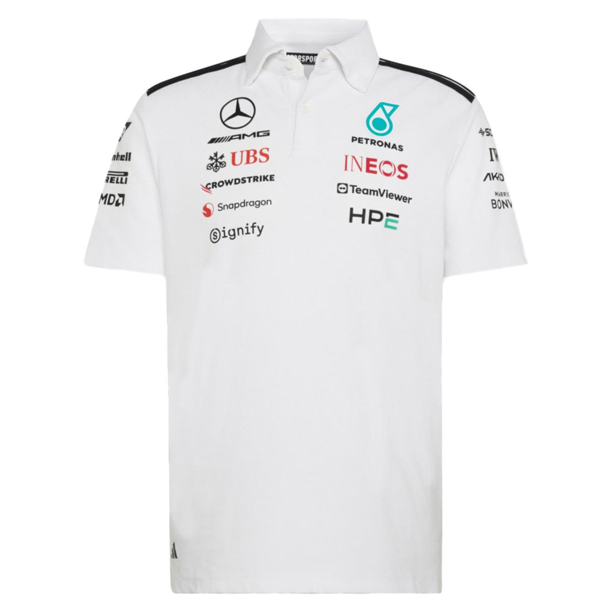 ADIDAS MERCEDES ENGINEERS POLO - Bianco - vista 3