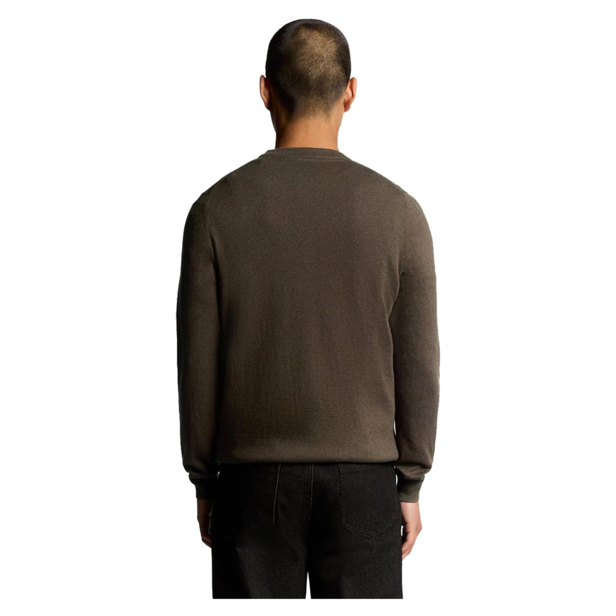 LYLE & SCOTT COTTON MERINO CREW JUMPER - Militare - vista 2