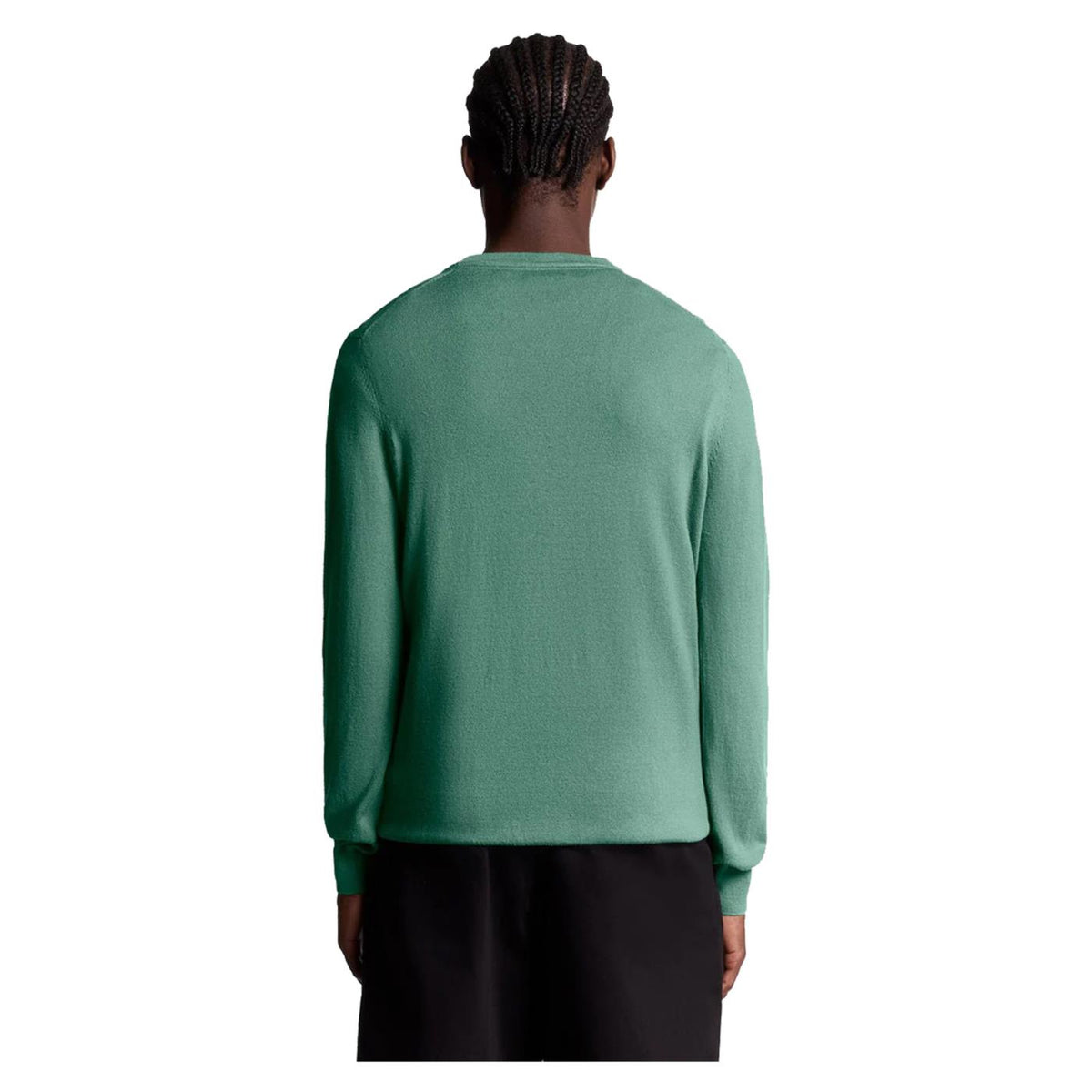 LYLE & SCOTT COTTON MERINO CREW JUMPER - Verde - vista 2