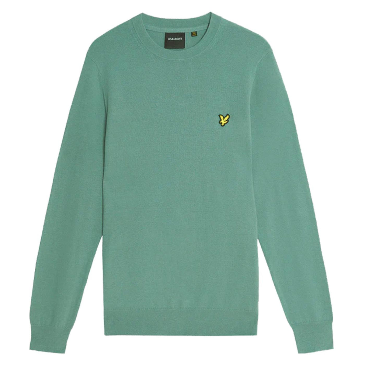 LYLE & SCOTT COTTON MERINO CREW JUMPER - Verde - vista 3