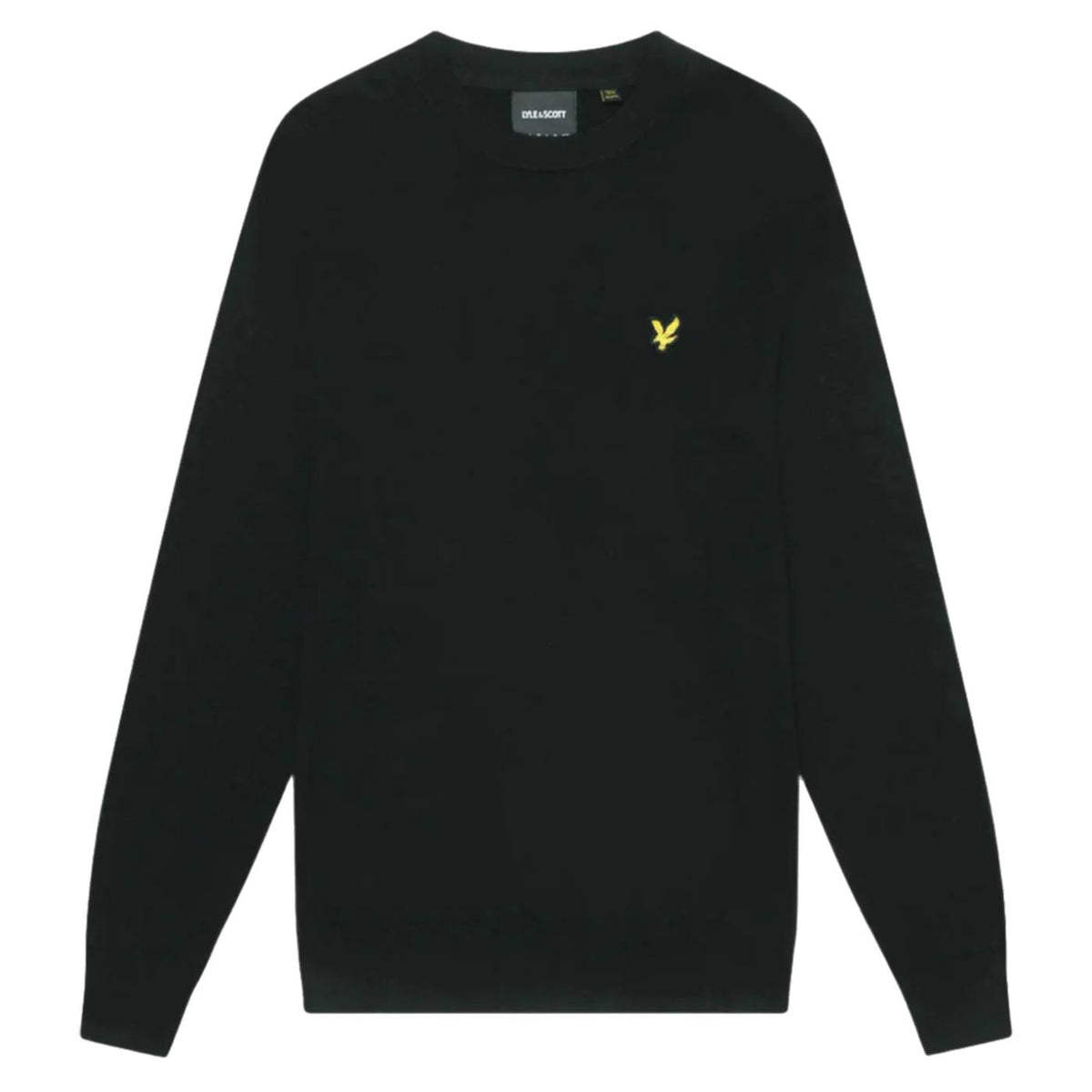 LYLE & SCOTT COTTON MERINO CREW JUMPER - Nero - vista 3