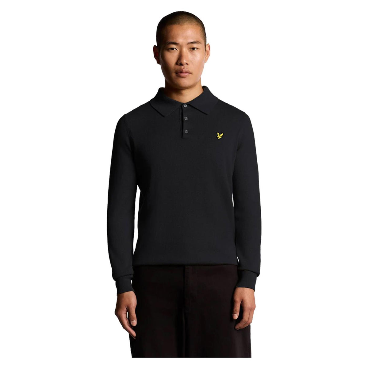 LYLE & SCOTT MERINO BLEND LS POLO
