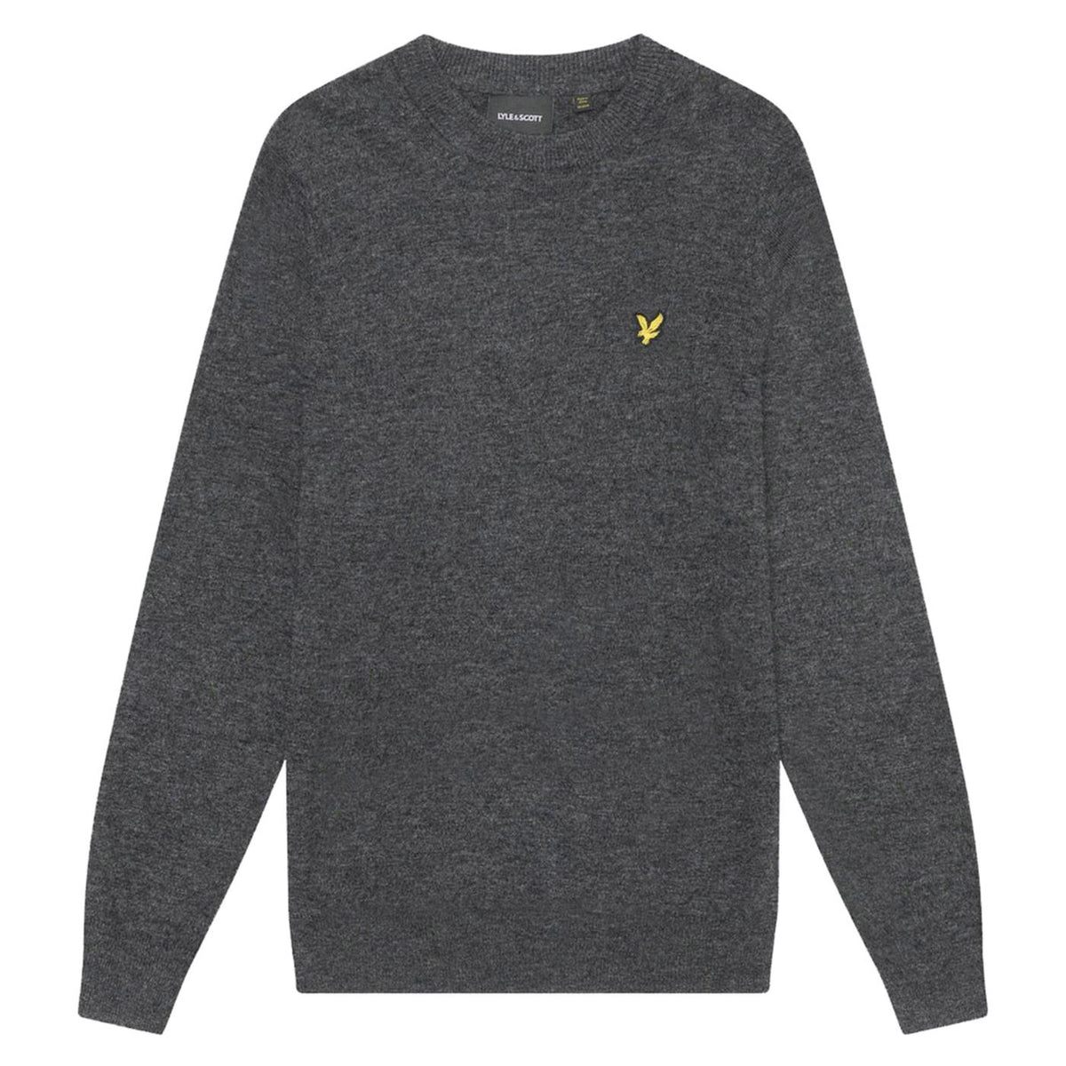 LYLE & SCOTT LAMBSWOOL CREW JUMPER - Grigio scuro - vista 3