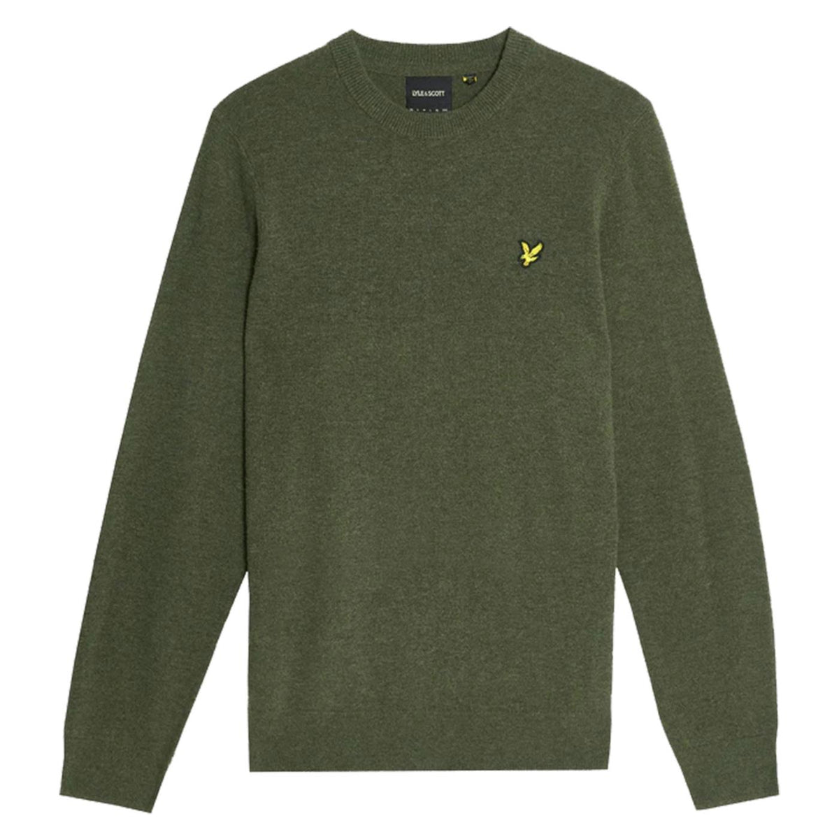 LYLE & SCOTT LAMBSWOOL CREW JUMPER - Militare - vista 3