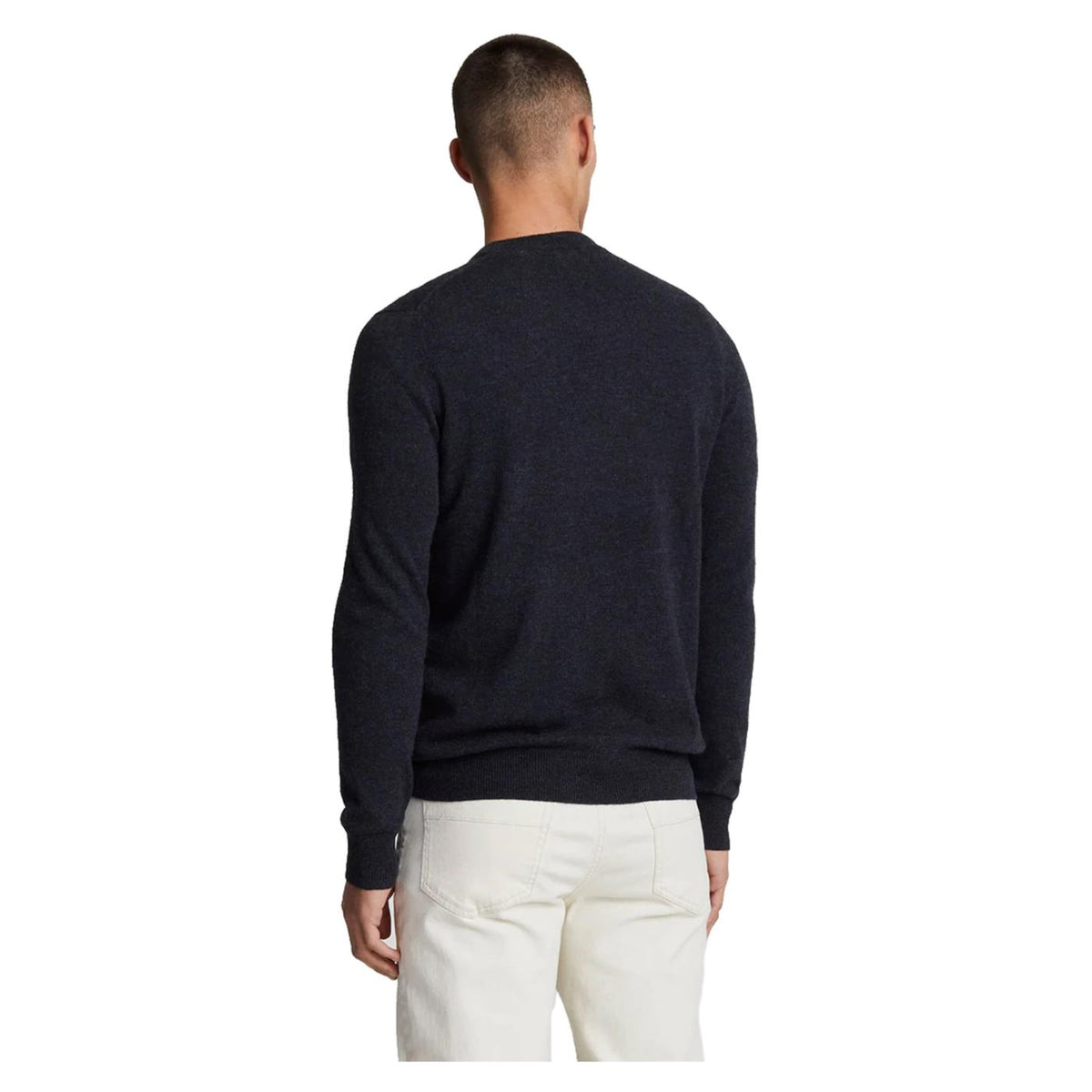 LYLE & SCOTT LAMBSWOOL CREW JUMPER - Grigio scuro - vista 2