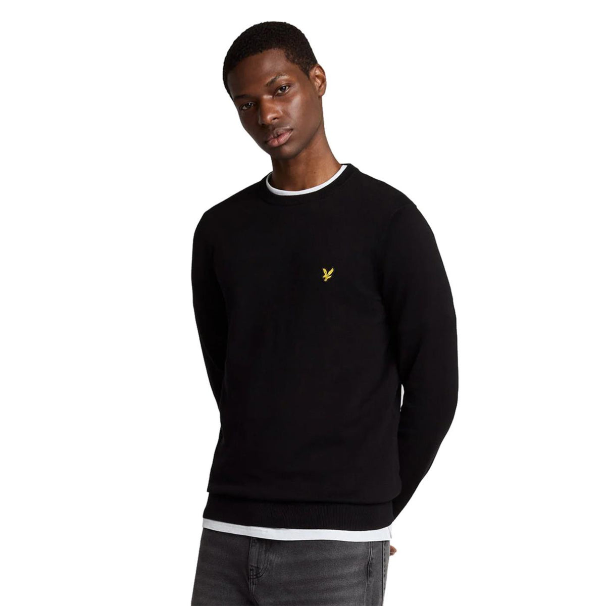 LYLE & SCOTT COTTON CREW NECK JUMPER - seconda immagine