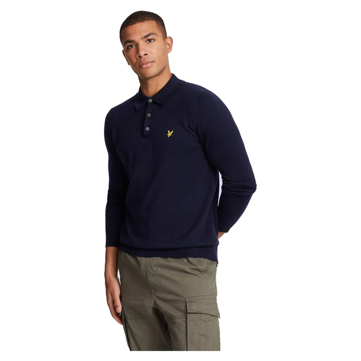 LYLE & SCOTT COTTON MERINO FB JUMPER - Blu - immagine principale